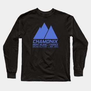 Chamonix Ski Resort France Mont Blanc Long Sleeve T-Shirt